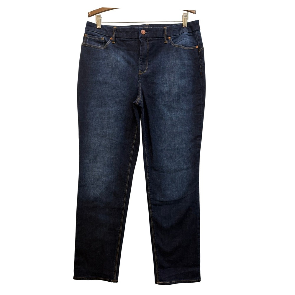 Chicos So Lifting Slim Leg Jeans Dark Indigo Wash Size 1.5 Regular US Size 10